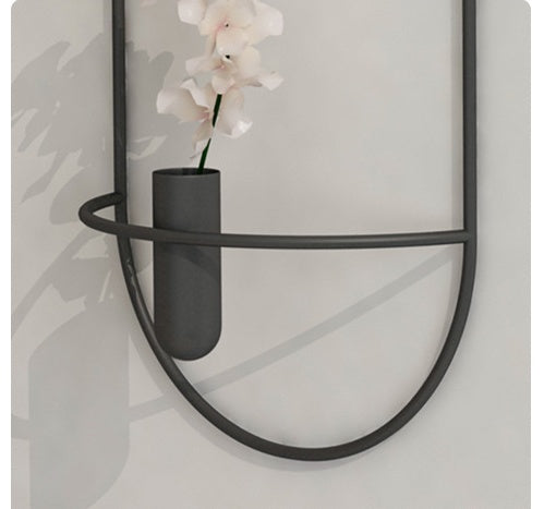 Holder Geometric Round Candlestick Wall Mounted Craft