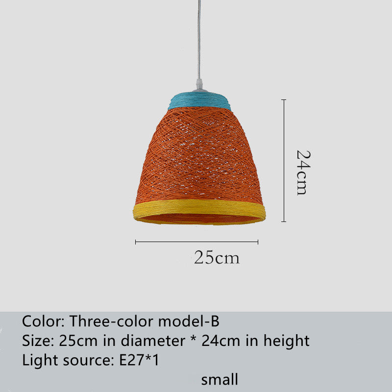 Creative Rattan Ball Pendant Light – Woven Hanging Lamp for Coffee Shops, Bars, Restaurants & Home Décor
