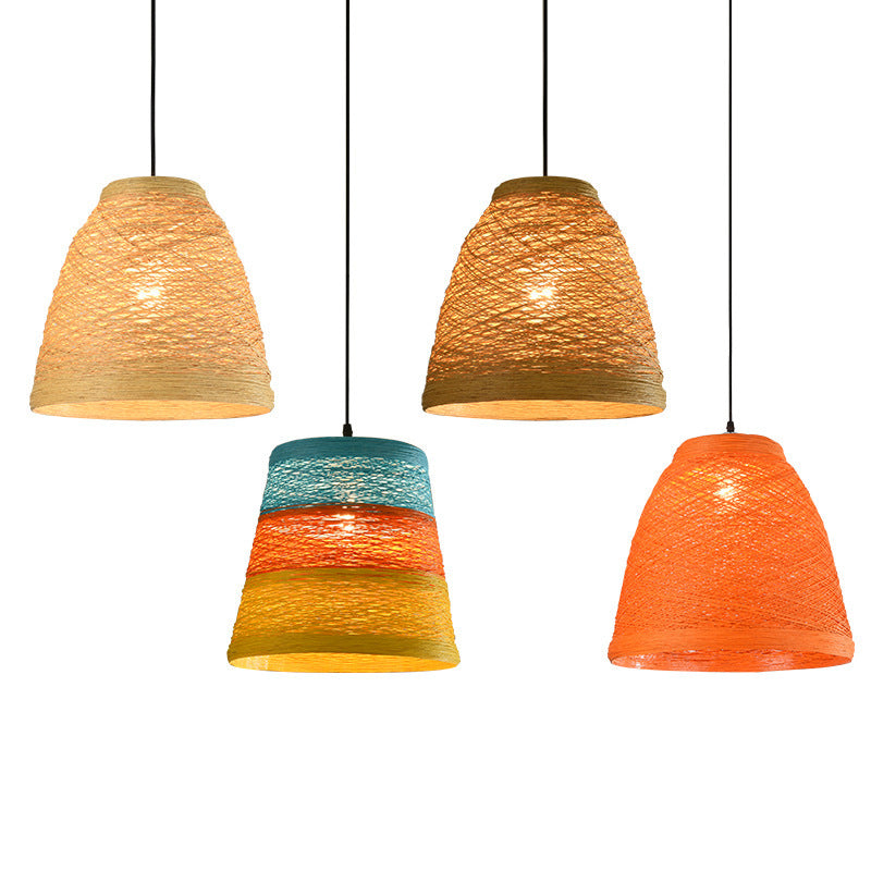 Creative Rattan Ball Pendant Light – Woven Hanging Lamp for Coffee Shops, Bars, Restaurants & Home Décor