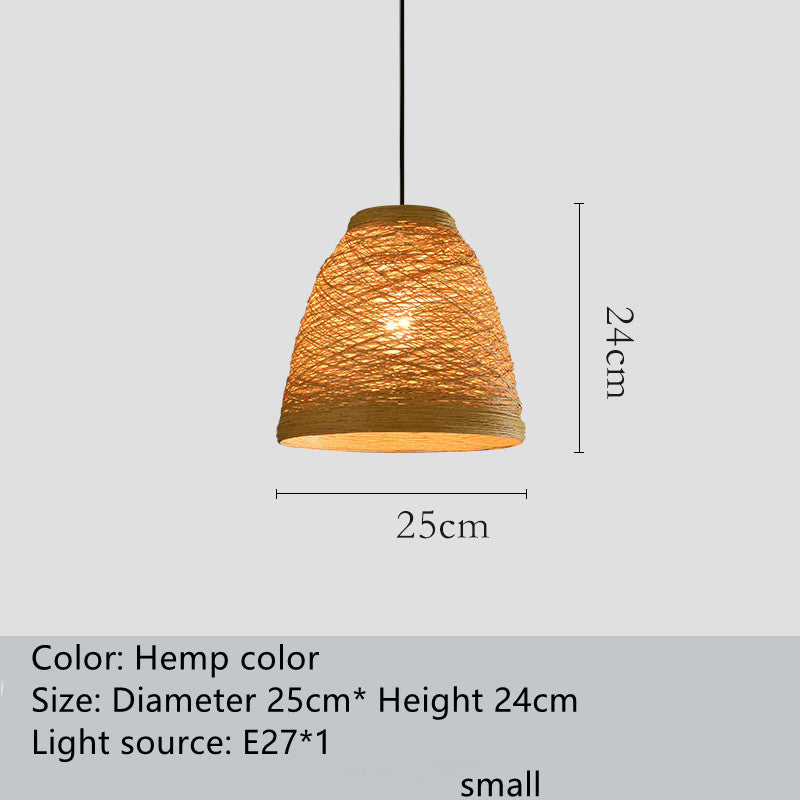 Creative Rattan Ball Pendant Light – Woven Hanging Lamp for Coffee Shops, Bars, Restaurants & Home Décor