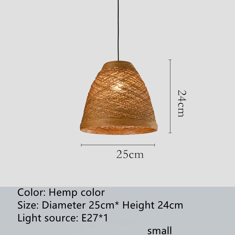 Creative Rattan Ball Pendant Light – Woven Hanging Lamp for Coffee Shops, Bars, Restaurants & Home Décor