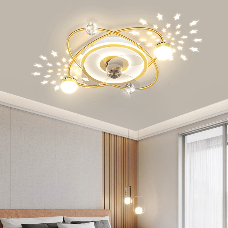Nordic bedroom decor led lights for room Ceiling fan light