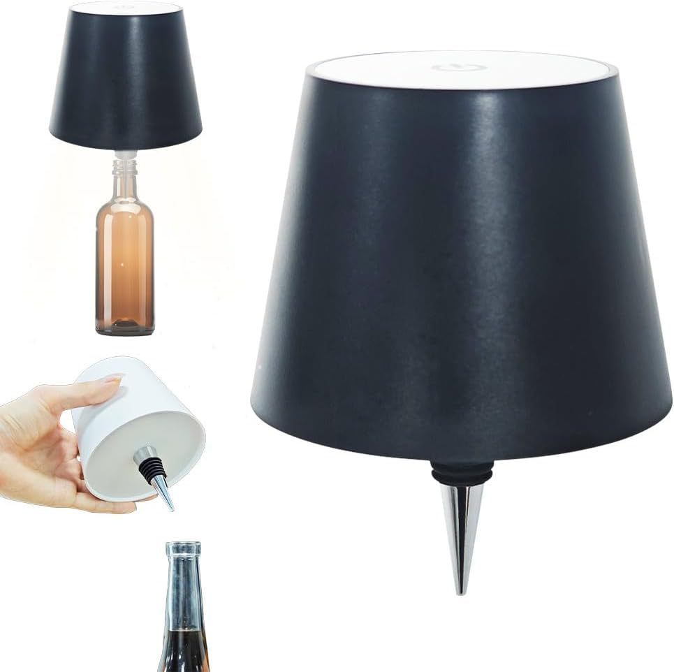 Wine Headlight Charging Dimming Wine Bottle Table Lamp