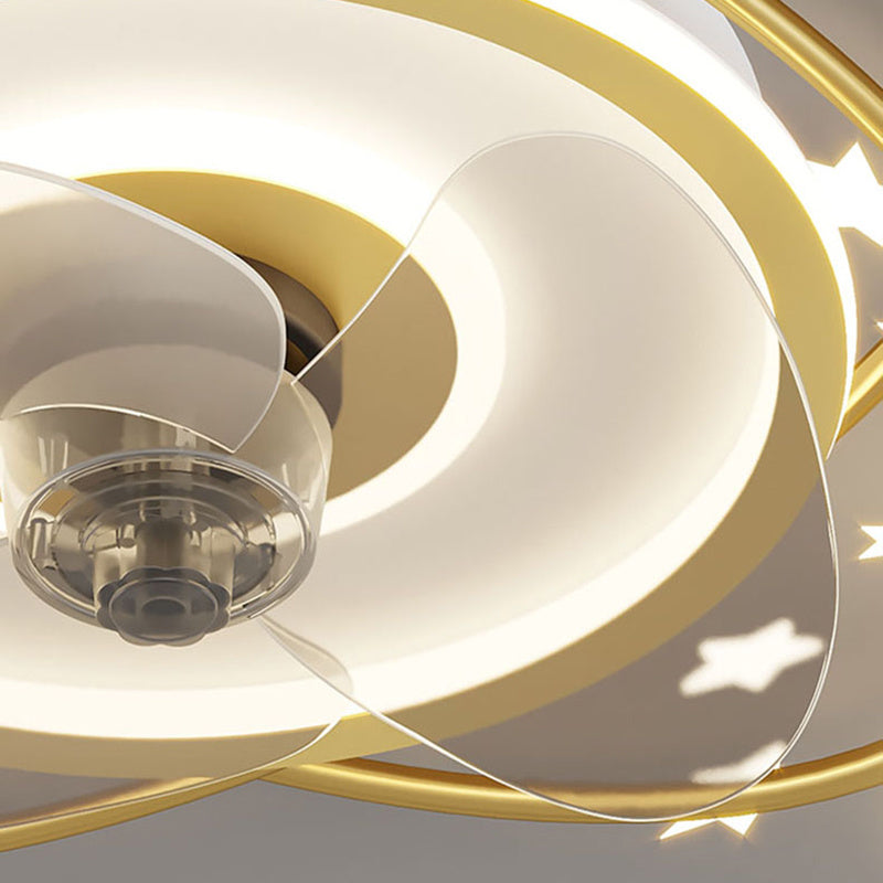 Nordic bedroom decor led lights for room Ceiling fan light