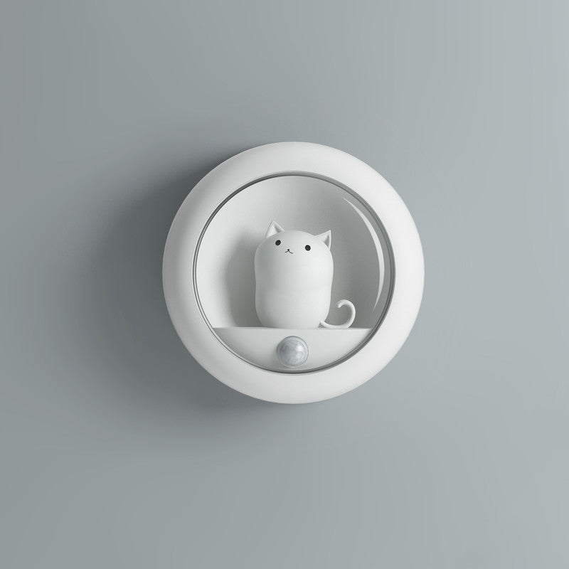 Induction Cat Night Light Pet Bedroom Atmosphere Lamp