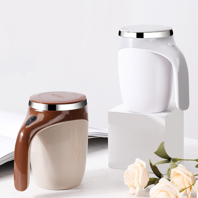 High Value Electric Stirring Cup Lazy Milkshake Rotating Magnetic Water Cup