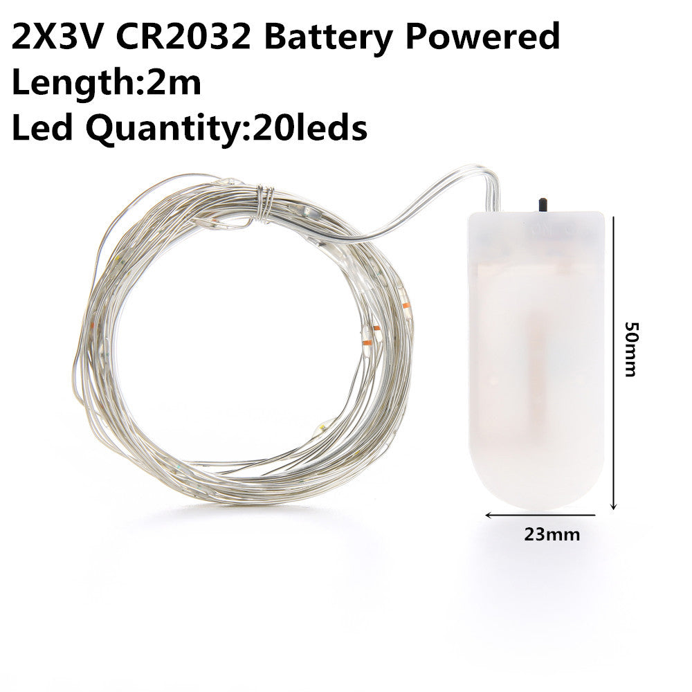 Light Led Outdoor Battery Powered 2m 5m10m String Lights