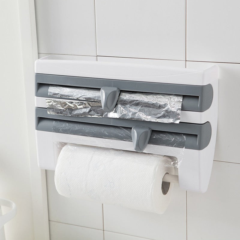 Roll Holder Dispenser Kitchen Foil Film Wrap Tissue Paper