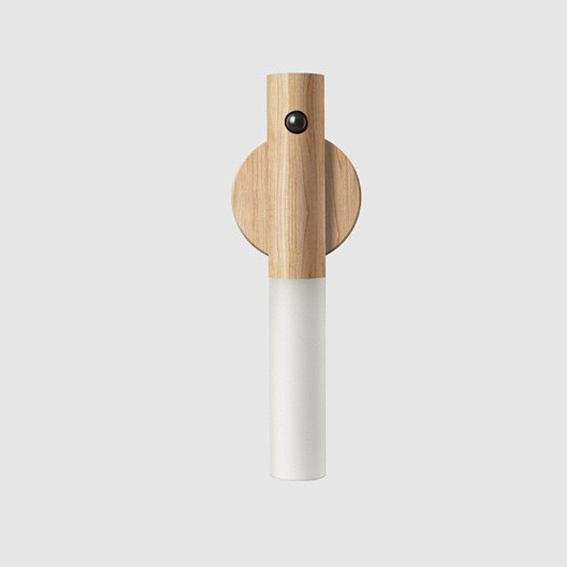 LED USB Magnetic Wood Wireless Night Light