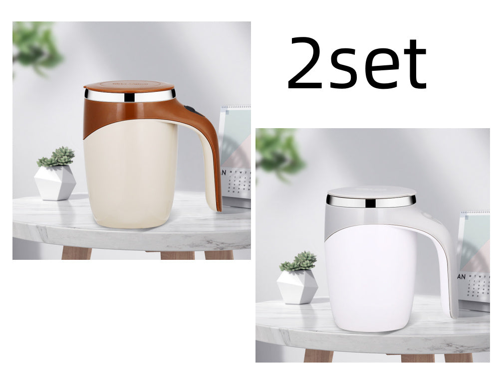 High Value Electric Stirring Cup Lazy Milkshake Rotating Magnetic Water Cup