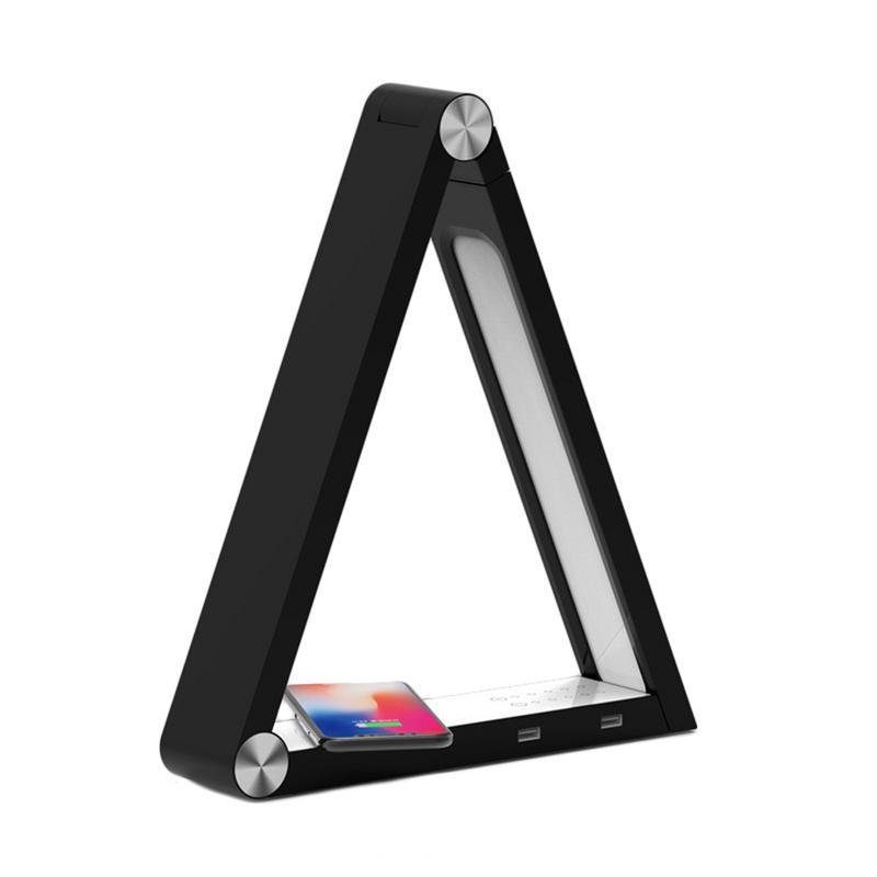 LED Triangle Table Lamp Wireless Charging Led Desk Lamps