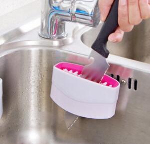 Creative Kitchen Knife And Fork Chopsticks Cleaning Brush