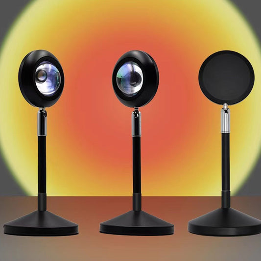 Home Coffee Shop Background Wall Remote Control Sunset Lamps