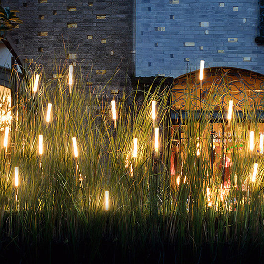 LED Glowing Frosted Stick Candle Reed Lamp