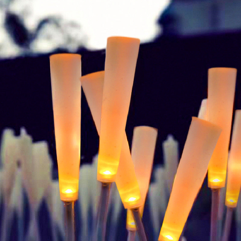 LED Glowing Frosted Stick Candle Reed Lamp