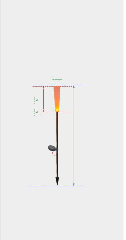 LED Glowing Frosted Stick Candle Reed Lamp