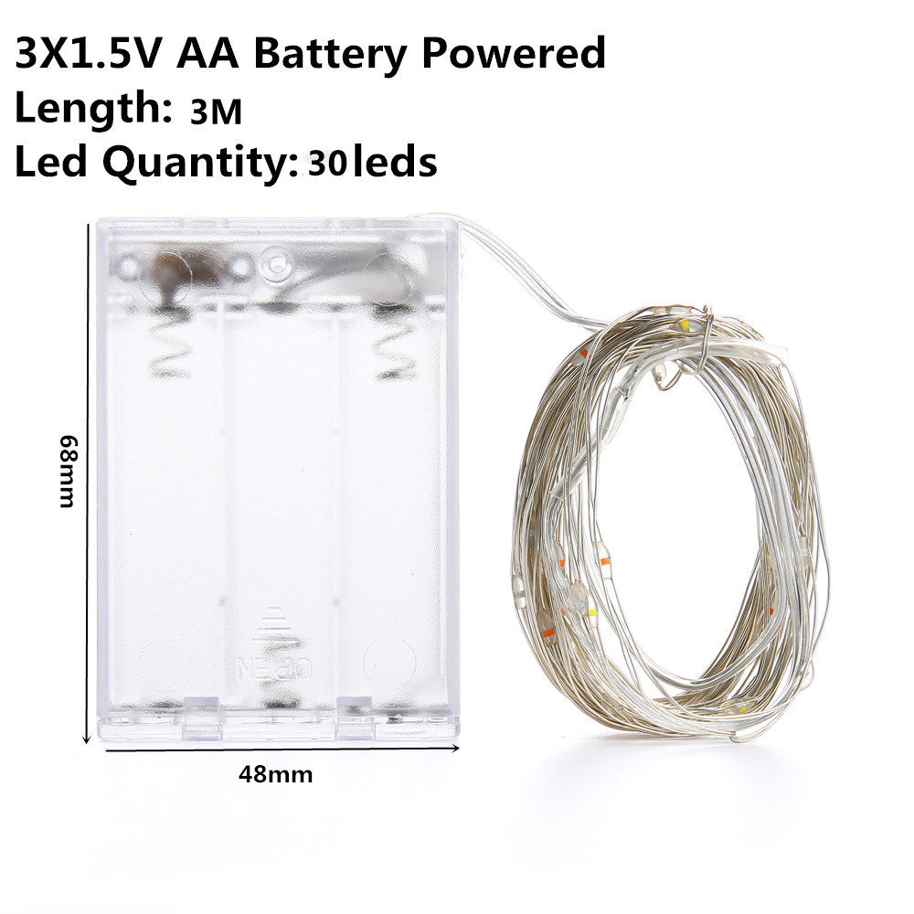 Light Led Outdoor Battery Powered 2m 5m10m String Lights