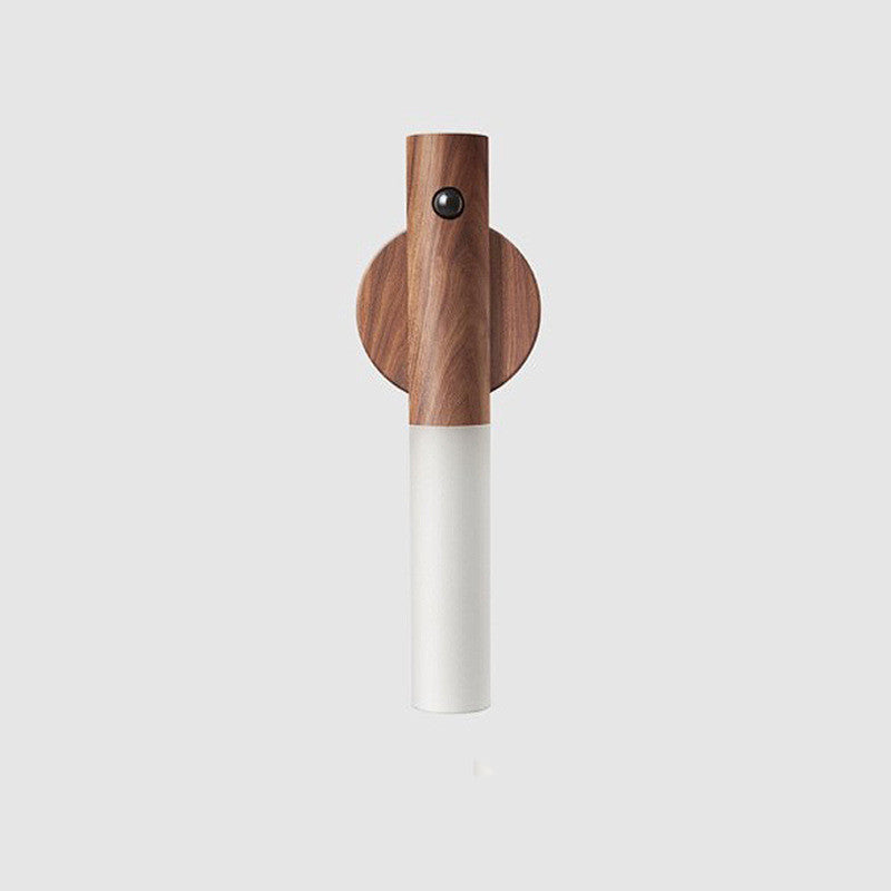 LED USB Magnetic Wood Wireless Night Light