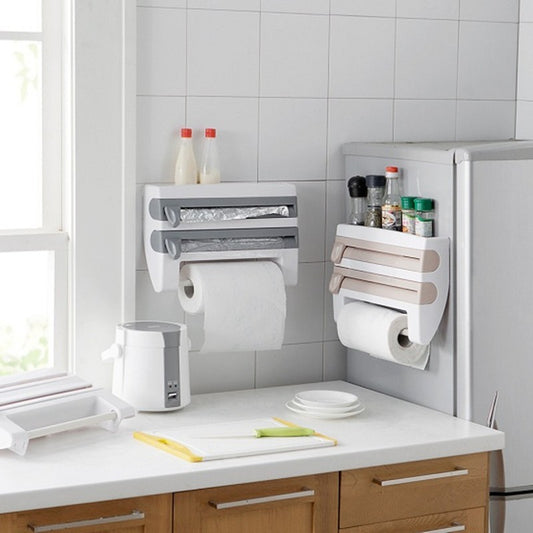 Roll Holder Dispenser Kitchen Foil Film Wrap Tissue Paper