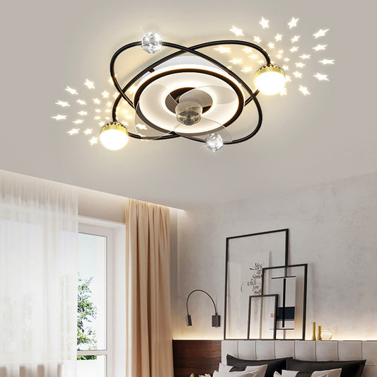 Nordic bedroom decor led lights for room Ceiling fan light