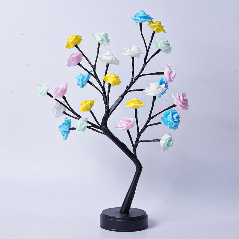 Table Lamp Flower Tree Rose Lamps Fairy Desk