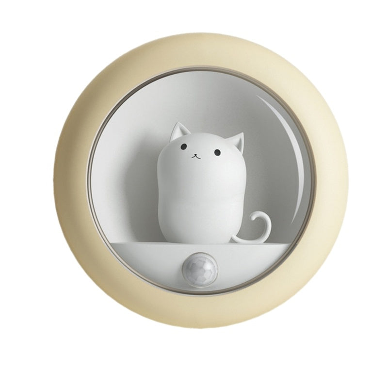Induction Cat Night Light Pet Bedroom Atmosphere Lamp