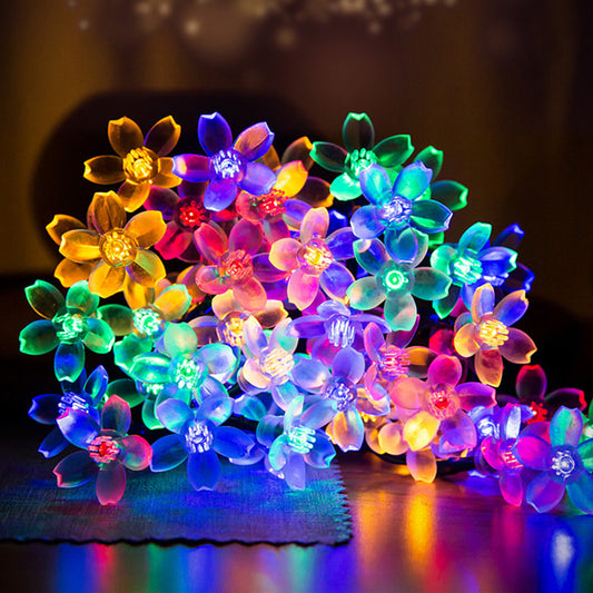 Solar-powered Flashing Light Christmas Holiday String Light