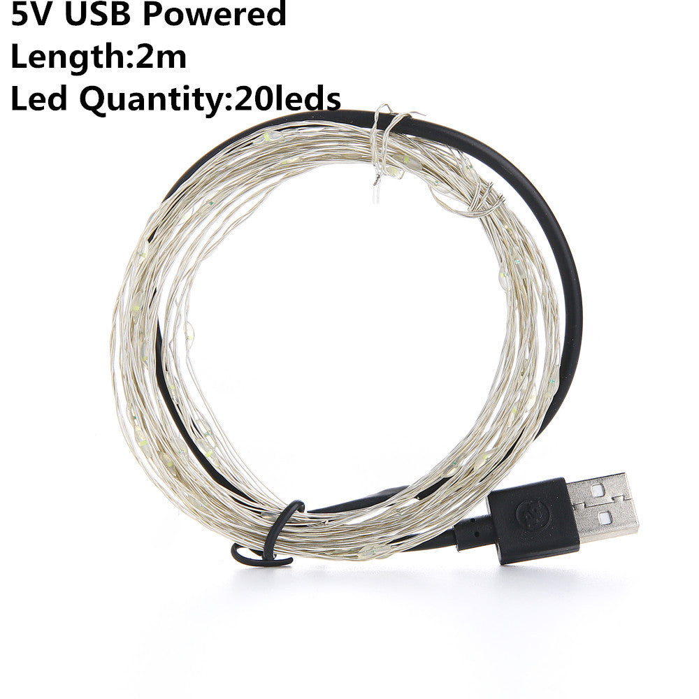 Light Led Outdoor Battery Powered 2m 5m10m String Lights