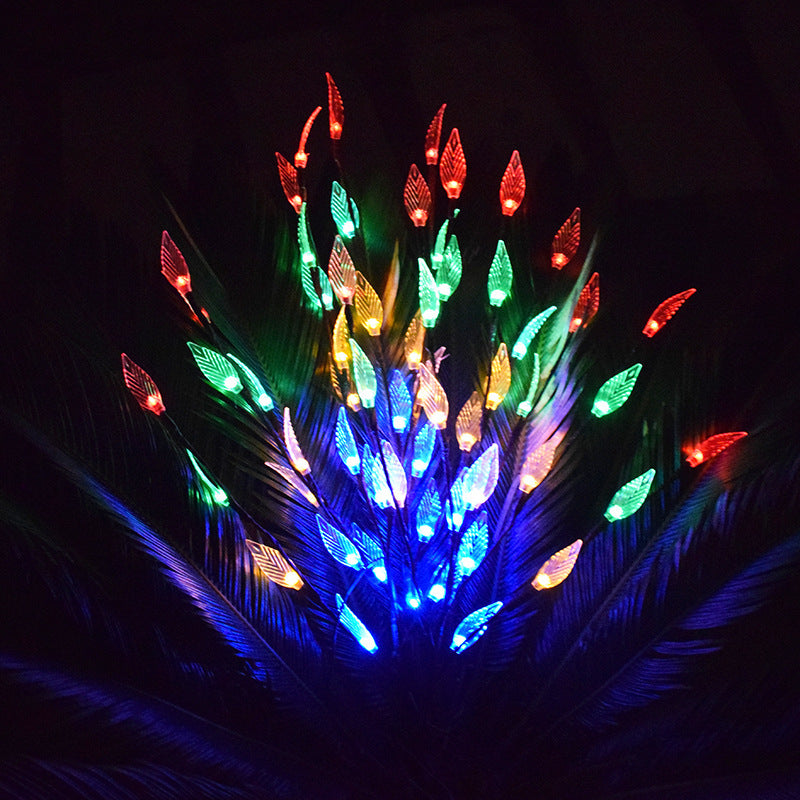 Outdoor Waterproof Solar Leaf Lawn String Lights