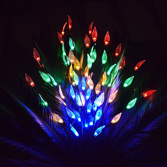 Outdoor Waterproof Solar Leaf Lawn String Lights