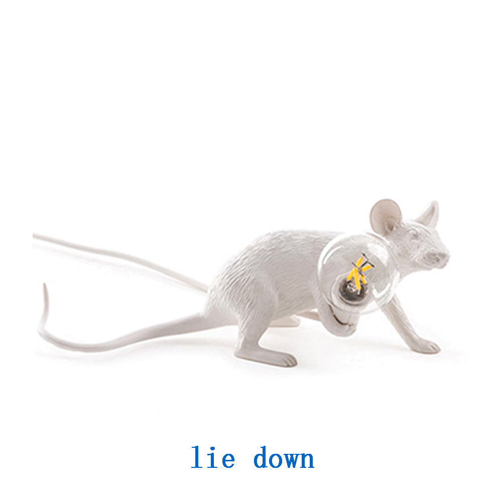 Creative Nordic Resin Mouse Table Lamp Desk