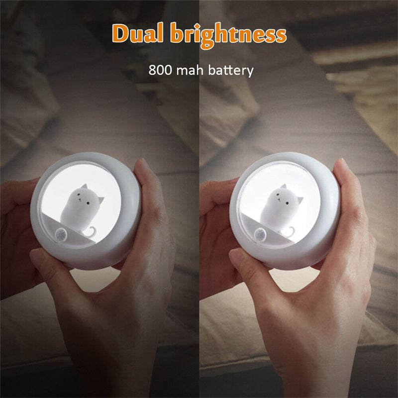 Induction Cat Night Light Pet Bedroom Atmosphere Lamp