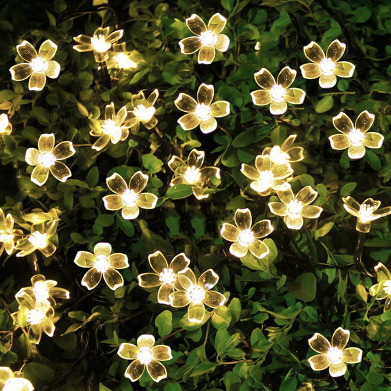 Solar-powered Flashing Light Christmas Holiday String Light