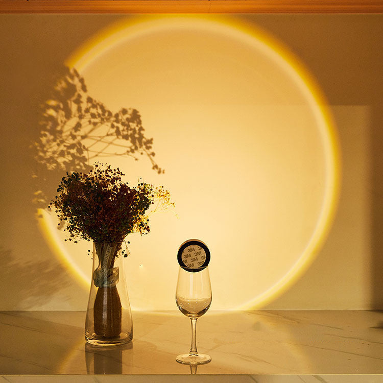 Furniture Battery Powered Sunset Nightlight Wall Lamp