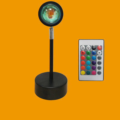 Home Coffee Shop Background Wall Remote Control Sunset Lamps