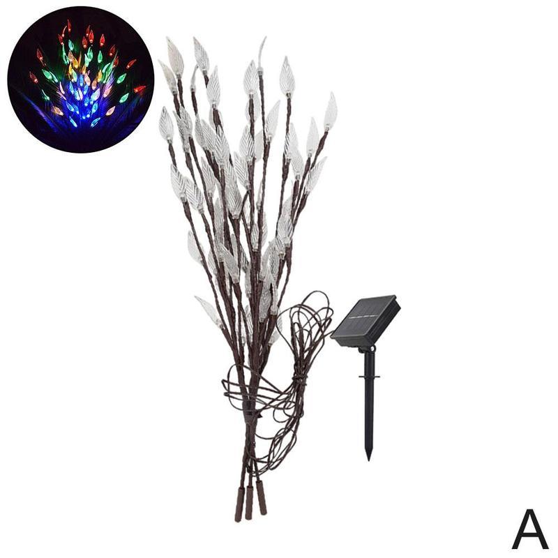 Outdoor Waterproof Solar Leaf Lawn String Lights