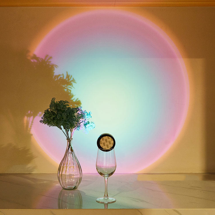 Furniture Battery Powered Sunset Nightlight Wall Lamp