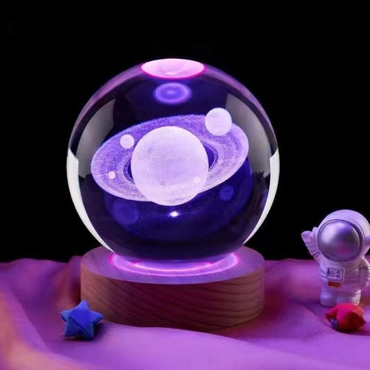 Moon Small Night Lamp Creative Crystal Ball