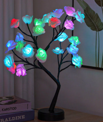 Table Lamp Flower Tree Rose Lamps Fairy Desk