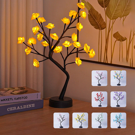 Table Lamp Flower Tree Rose Lamps Fairy Desk