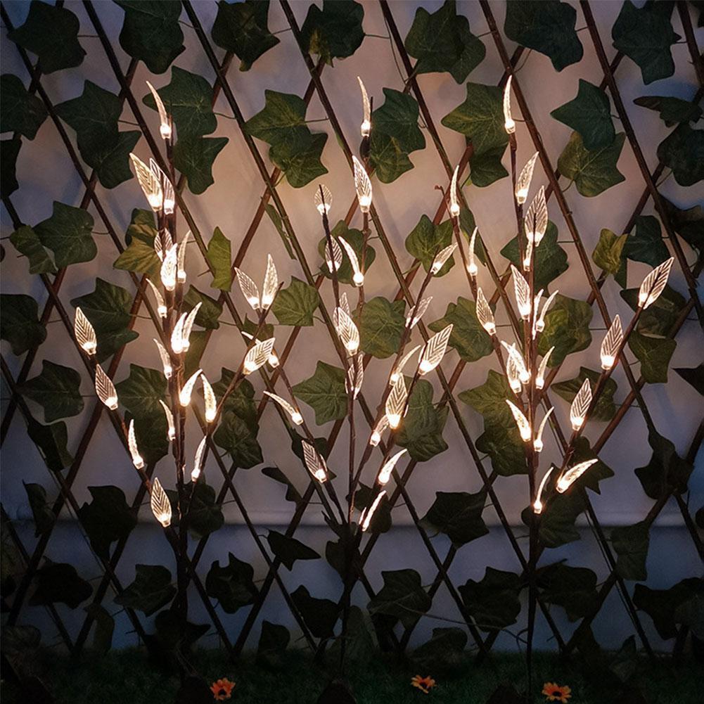 Outdoor Waterproof Solar Leaf Lawn String Lights