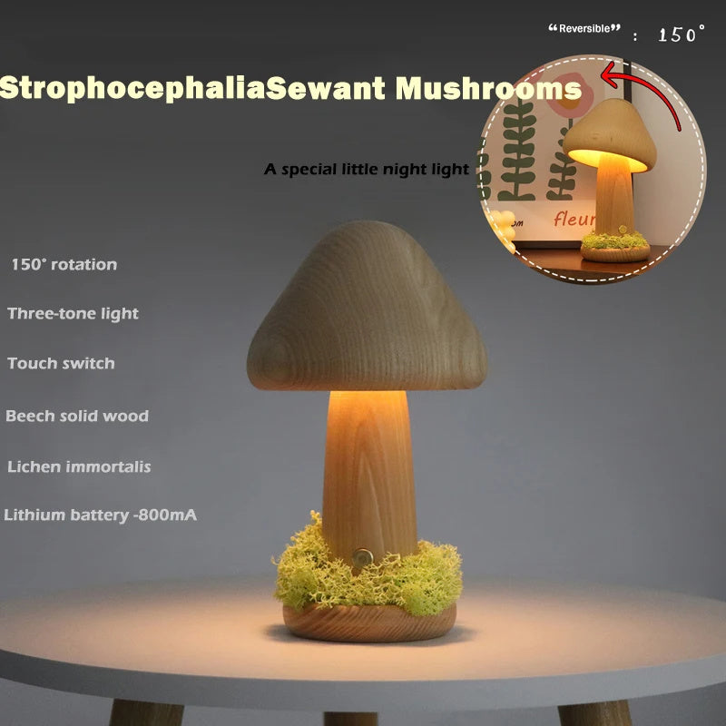 Twisted Mushroom Touch Bedroom Bedhead Night Light