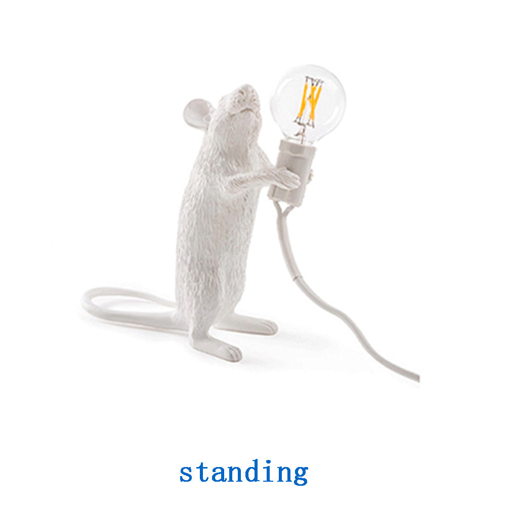 Creative Nordic Resin Mouse Table Lamp Desk