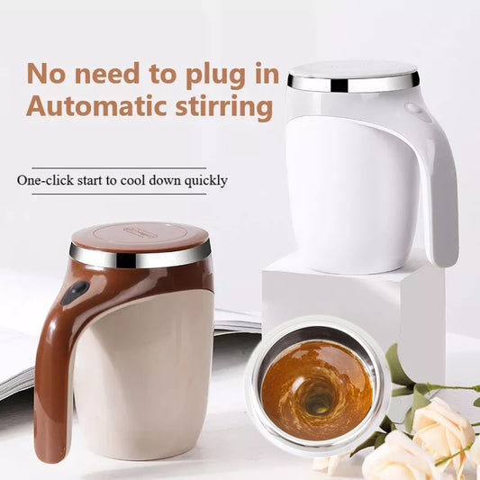 High Value Electric Stirring Cup Lazy Milkshake Rotating Magnetic Water Cup